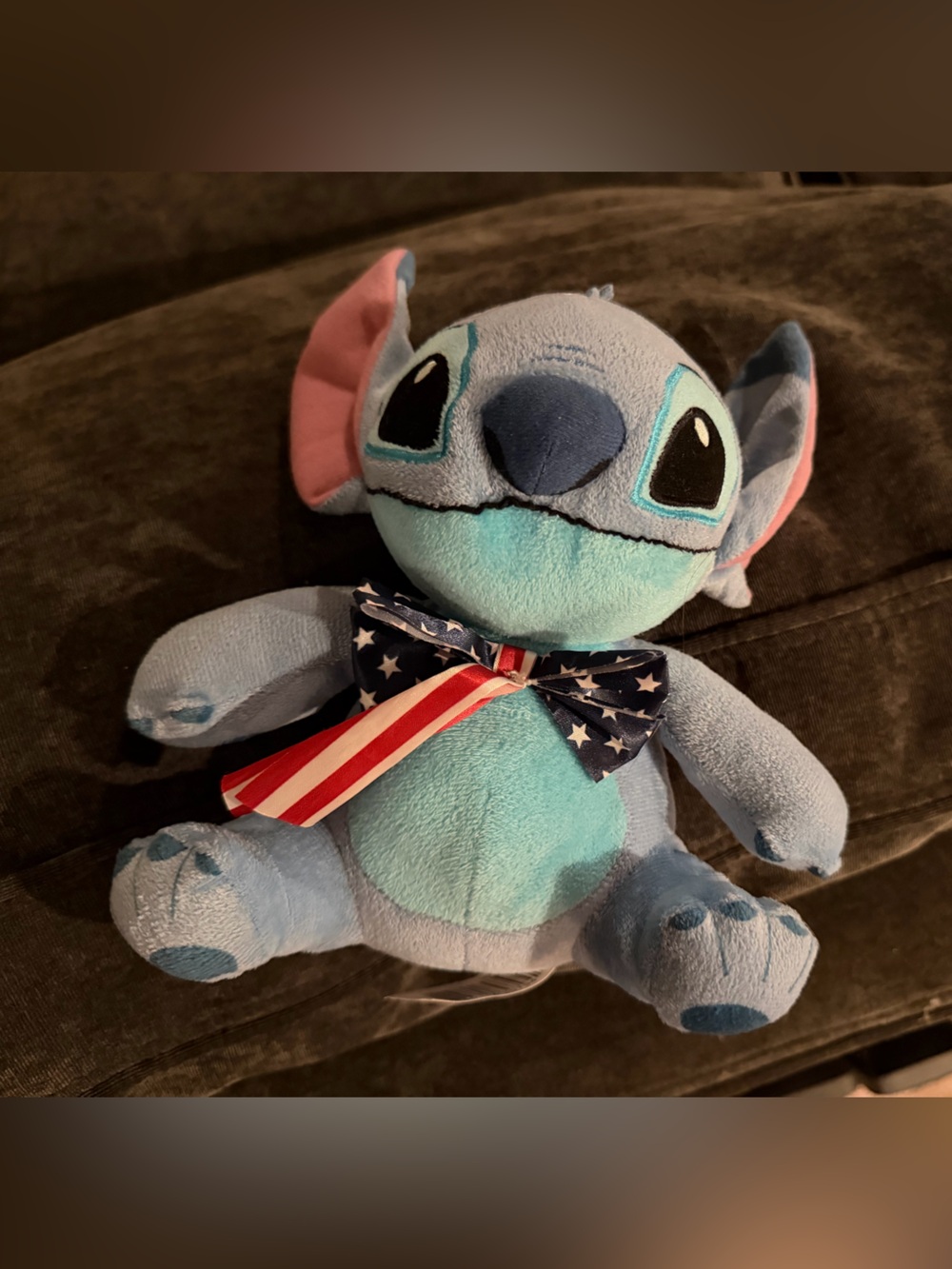 Disney Stitch Patriotic USA Plush 8” Just Play July 4th Lilo & Stitch